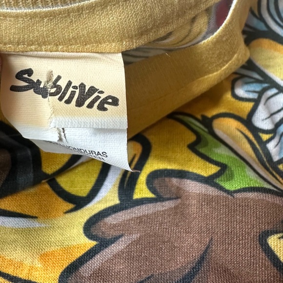 NWOT Toddler All Over Bright Graphic Print Animal Flower S/S Tee Shirt Size 3 - Picture 8 of 9